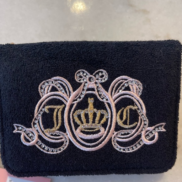 Juicy Couture Handbags - Juicy Couture black with embroidery and Logo on the front Wallet. NWT